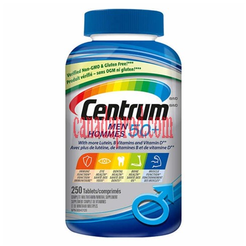 Centrum Complete Multivitamin and Mineral Supplement for Men 50+ - 250 ...